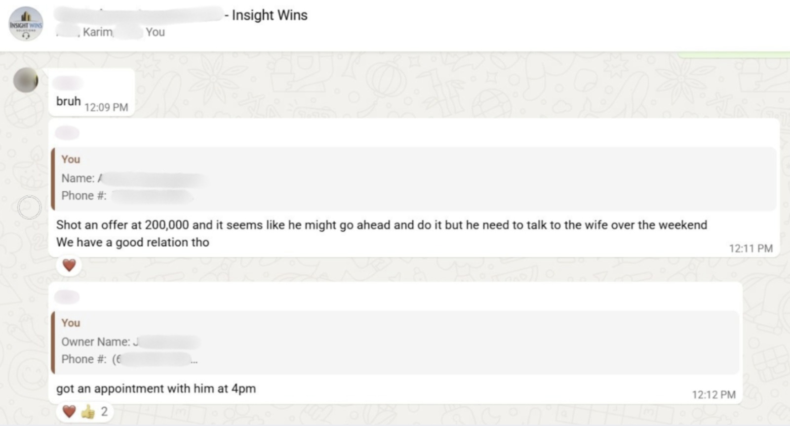 InsightWins client win 5 &mdash; real estate deal locked up